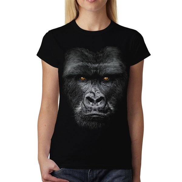 

gorilla face ape женщин t - shirt s - 6xl summer tee shirt