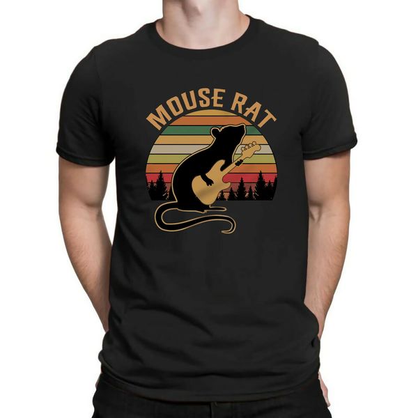 

mouse rat andy dwyer parks and recreation vintage retro men's black t-shirt tee