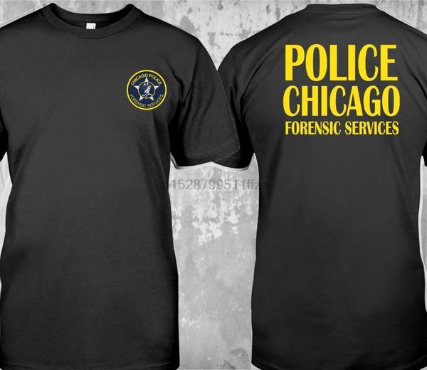 

new police chicago forensic services custom 2019 fashion 100% cotton slim fit short sleeve hipster tees casual shirts