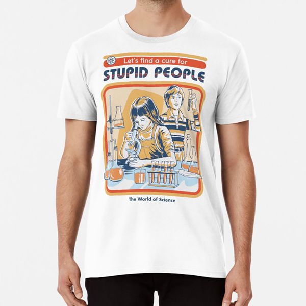

a cure for stupid people t shirt 80s 70s stupidity stupid people nostalgia vintage science joke retro