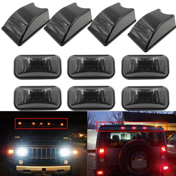 

10pc smoked led cab roof light kit for hummer h2 2003-2009 h2 sut 2005-2009