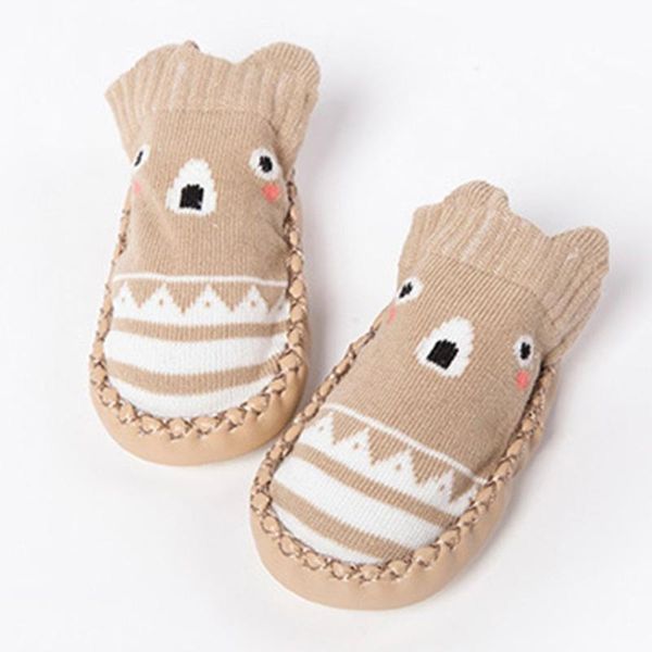 

outad baby socks shoes with rubber soles infant sock newborn autumn winter children floor socks shoes anti slip soft sole, Pink;yellow