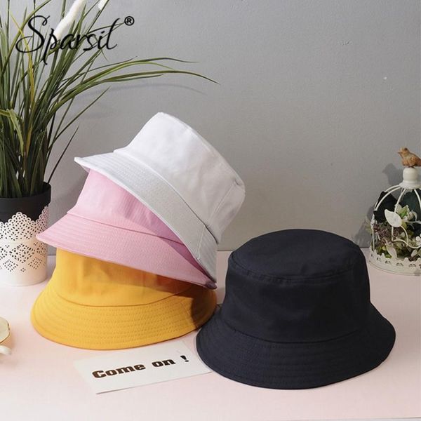 

sparsil unisex лета складной bucket hat женщина открытого солнцезащитный хлопок рыбалка охота cap мужчины бассейн chapeau sun предотвратить