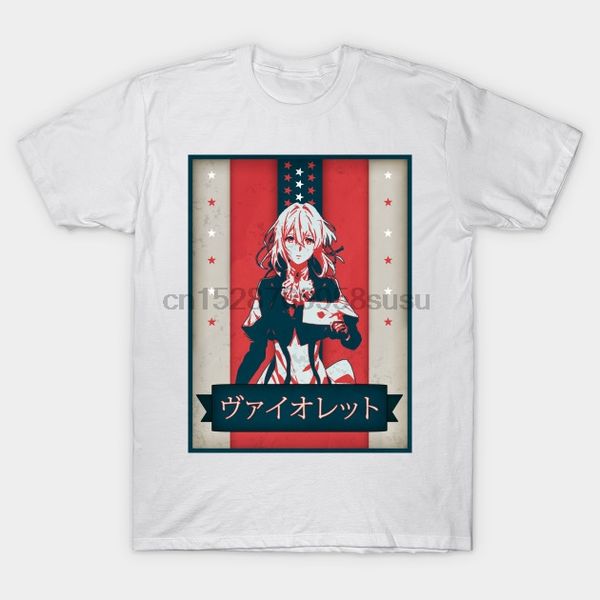 

men tshirt short sleeve violet evergarden political anime poster shirt violet evergarden t shirt one neck women t-shirt