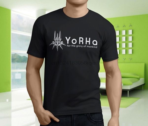 

new yorha nier automata glory mankind game anime movie mens black t-shirt s-3xl