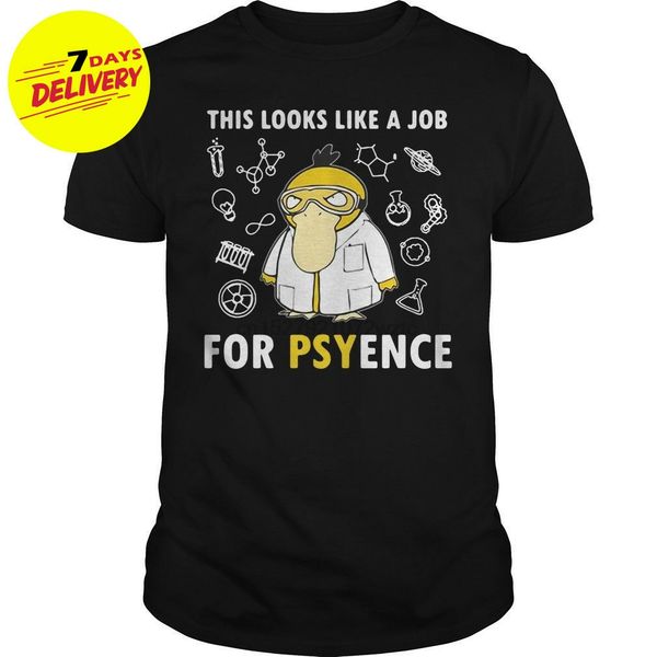 

psyduck this looks like a job for psyence shirt men black cotton all size