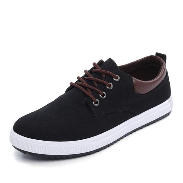

new men's sneakers fashion cloth light comfortable comfortable non-slip wear-resistant casual walking shoes men's laces, Black