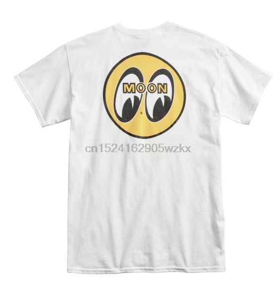

men's mooneyes moon equipped classic logo t-shirt white cotton tm001wh