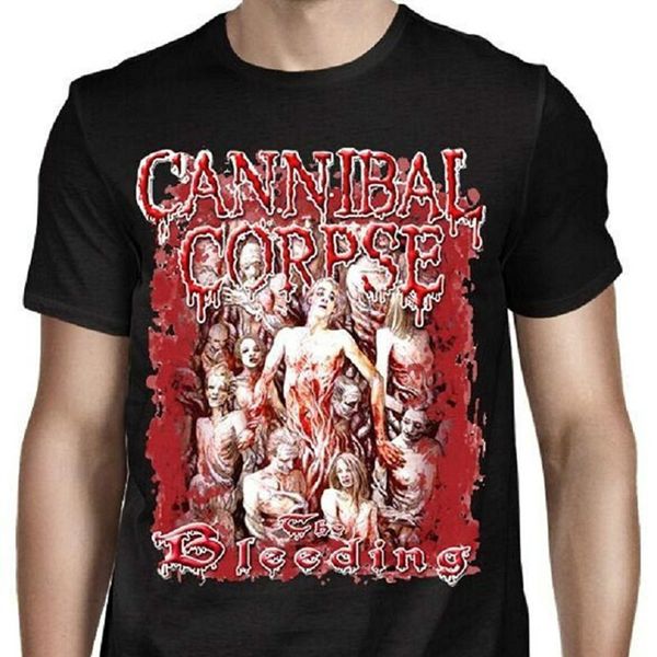 

2018 short sleeve cotton t shirts man clothing cannibal corpse the bleeding t shirt