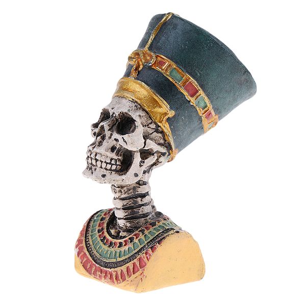 

ancient egyptian pharaoh figurine resin skull minature statue collectible