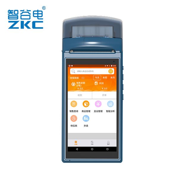 

scanners zkc5501 touch screen nfc pda barcode scanner android with thermal printer