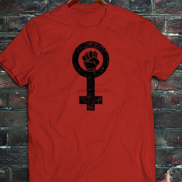 

протест феминистской символ равенства pride права mens red t-shirt