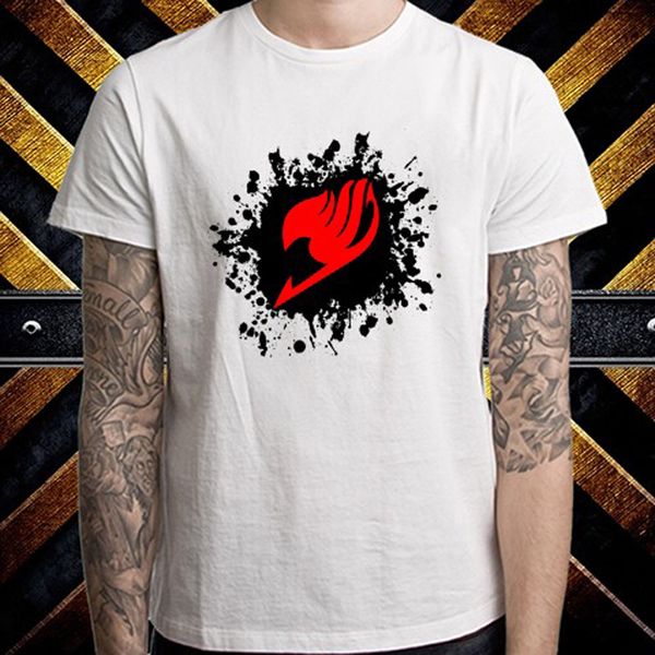 

new fairy tail art logo anime cartoon logo men's white t-shirt size s to 3xl2020 fashion brand men's short sleeve t shirt tee