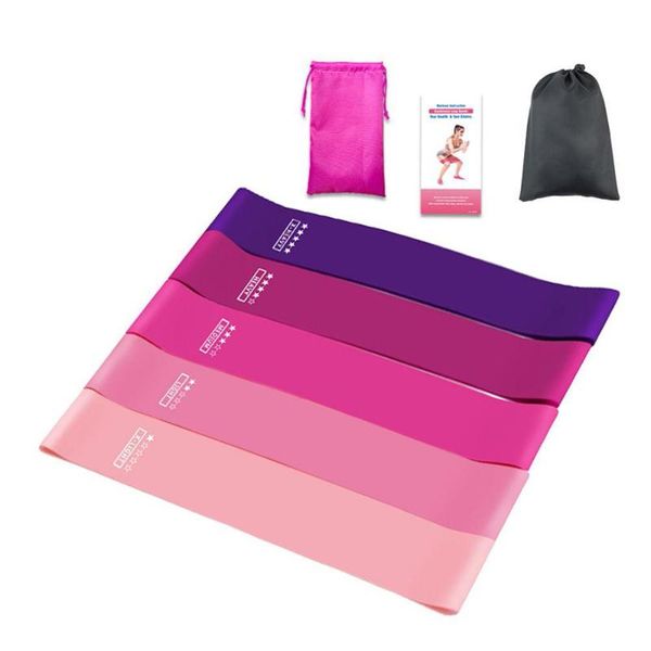 

resistance bands 5pcs/set high elastic crossfit yoga latex rings fitness squat o-ring bodybuilding workout loops gym equipment