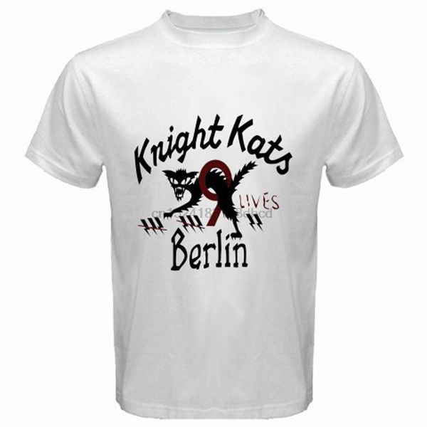 

new knight kats berlin motor racing logo men white t-shirt size s to 3xl