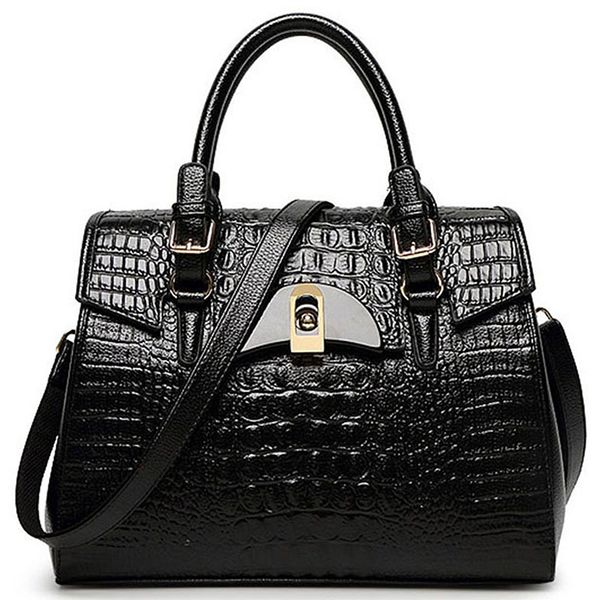 

alligator pu women handbag messenger bag women shoulder bag female handbags famous brands black red big tote