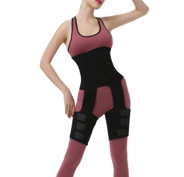 

thigh trimmer high waist bulifter shaping neoprene training ultra light thigh support shapewear for women workout fitness, Black;gray
