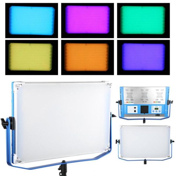 

nicefoto tc-768 160w rgb led panel video light cri95+ 15000lm dimmable 2800k-9900k video making p studio pgraphy lamp