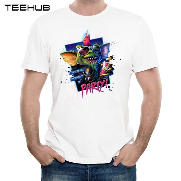 

2019 men's new summer fashion crazy party design t shirt cool printed soft tee