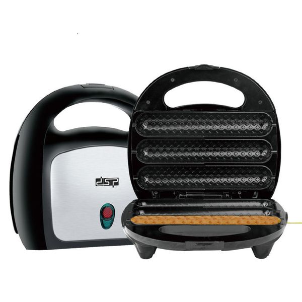

bread makers 750w electric dog non-stick coating waffles maker crispy corn french muffin sausage baking machine for breakfast