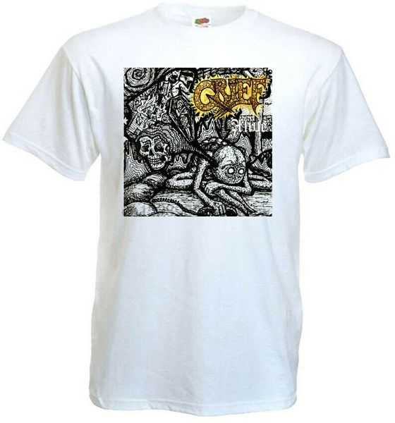 

grief alive t-shirt white hardcore doom metal all sizes s-5xl