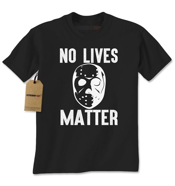 

2019 new summer tee shirt expression tees lives matter jason hockeys mask mens t-shirt cool t-shirt