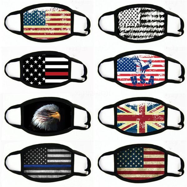 

многоразовый american великобритания германия канада флаг печати маска моющийся регулируемые маски велоспорт headsca защитная маска партии #, Black