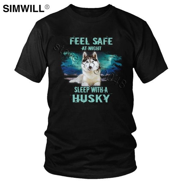 

мужчины моды хаски tshirt классический непослушный домашних собак владелец подарков футболки с коротким рукавом хлопок повседневный футболка