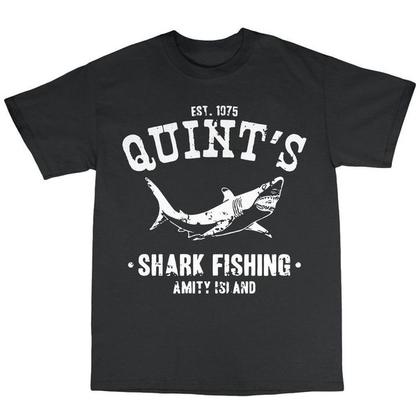 

quint's shark fishings t-shirt 100% cotton jaws inspired amity island 1975