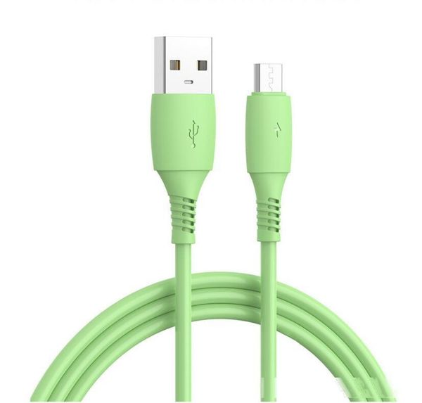 

liquid silicone cable micro usb cable 2.4a fast charging for android mobile phone usb micro cable charger data cord for huawei