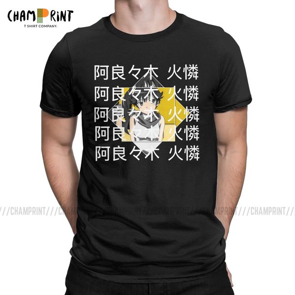 

karen bee t shirts men cotton hipster t-shirts o neck bakemonogatari japanese anime tees short sleeve clothes plus size