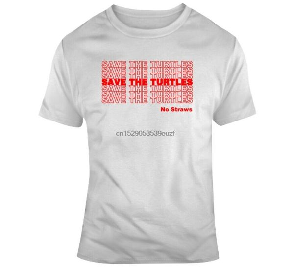 

save the turtles no straws pop culture t shirt