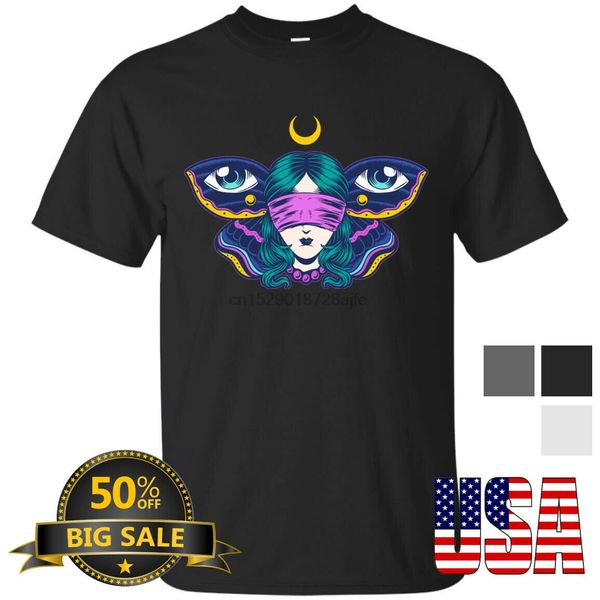 

иллюзия rs моль глаза mens t shirt ребята vintage style acid psychedelic одежда