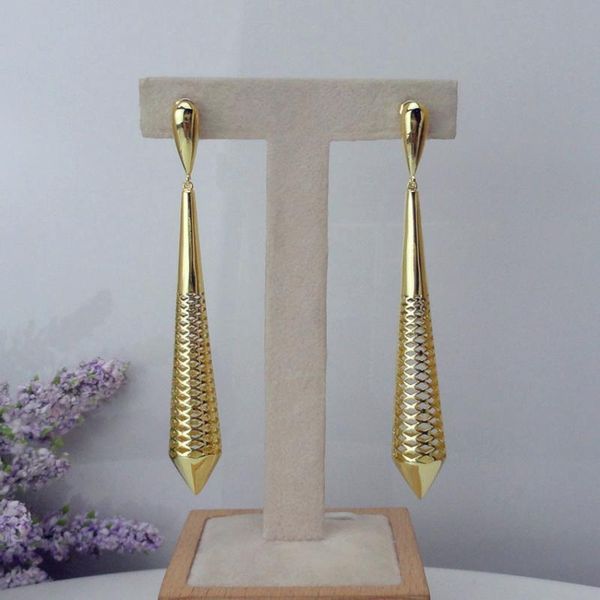 

yuminglai 24k dubai gold earrings brazilian earrings for women fhk8844, Silver