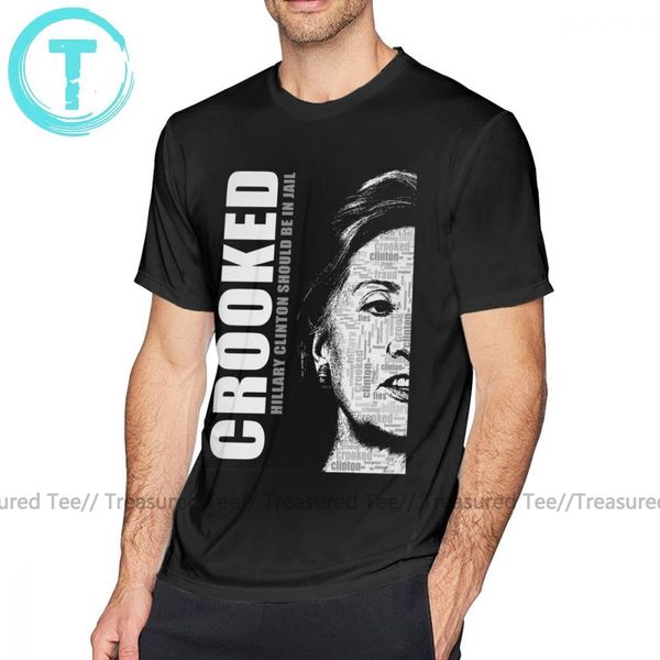 

scandal t shirt crooked hillary clinton t-shirt printed plus size tee shirt mens 100 percent cotton short sleeves awesome tshirt