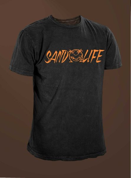 

sand life men t-shirt beach ocean fishing funny tee
