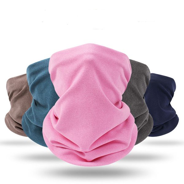 

cycling caps & masks winter face bandana warmer scarf thermal skiing tube neck gaiter cover thick hiking hunting men women sports, Black