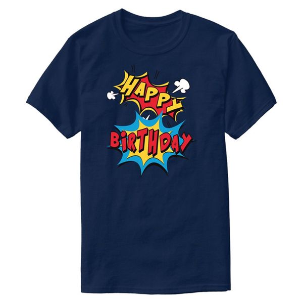 

пользовательские смешные с днем рождения comic style идея подарка подарок t-shirt хлопок черный мужской смешной tshirts camisetas hiphop вве