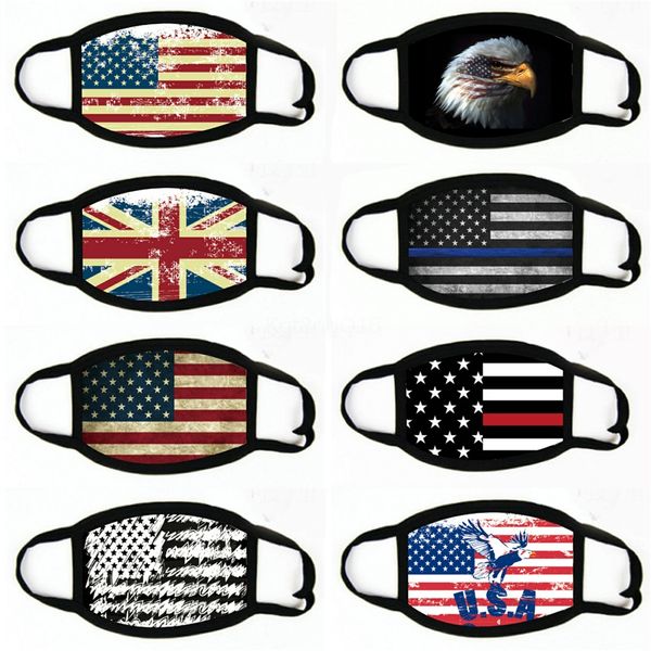 

fashionoutdoor usa flag magic headcycling masks head scarves windproof sport face mask designer#745, Black