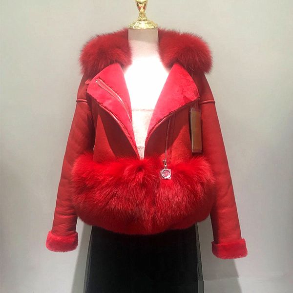 

2020 new arrival women real fur collar jacket white duck down coat fashion style oversize coat, Black;brown