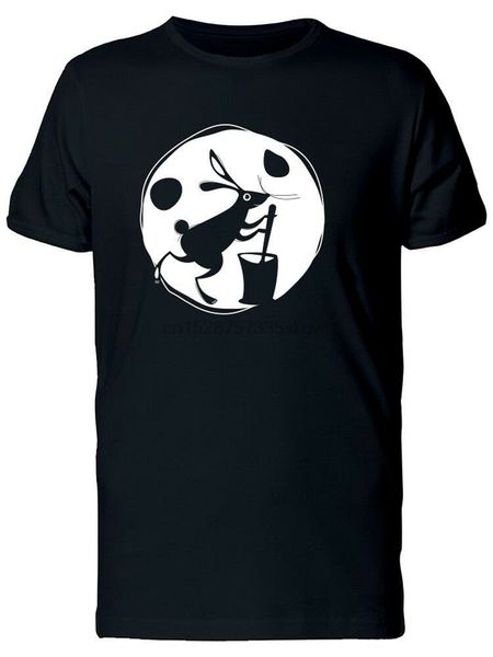 

rabbit on the moon mens tee -image by sweatshirt tee shirt