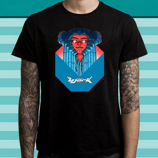 

bjork homogenic poster logo men's black tee t shirt size s to 3xl t-shirt style round