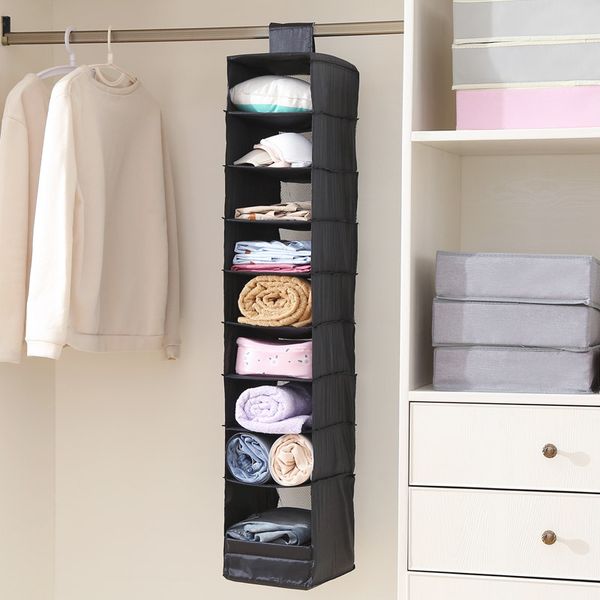 

storage boxes & bins washable oxford wardrobe hanging closet organizer box clothing socks hats shoe bags for portable clothes