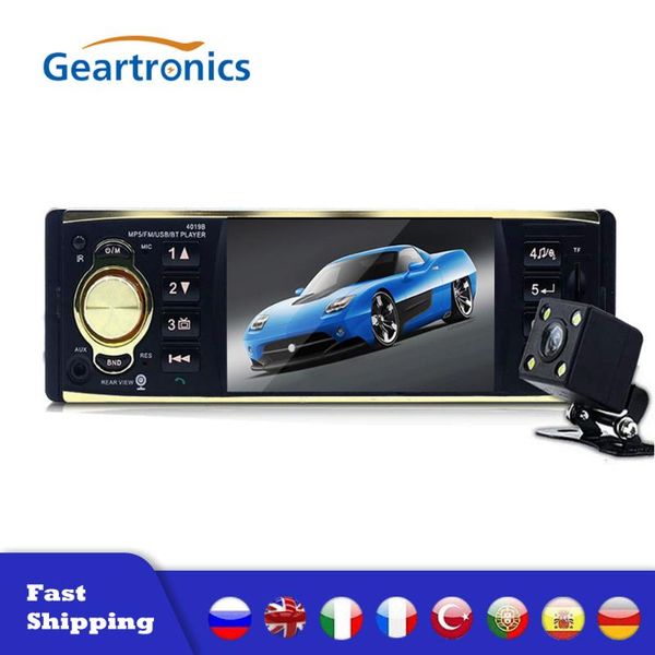 

4019b 4,1 дюйма 1din автомобилей радио аудио стерео aux радиостанции fm поддержка bluetooth авторадио с камерой заднего вида пульт дистанцио