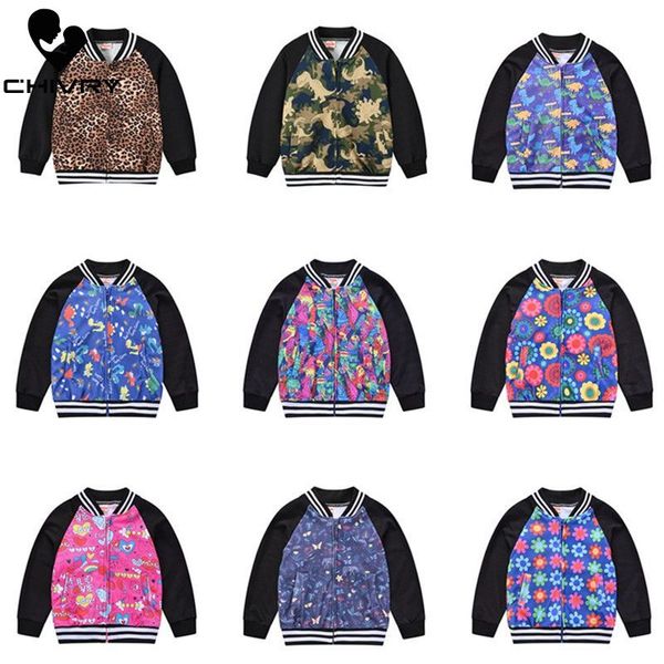 

new 2020 kids boys jackets baseball uniform children zipper windbreaker baby fashion print coat girls spring waterproof jackets, Blue;gray