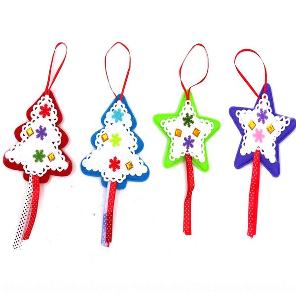

deorative gifts fabri tree fabric five-pointed star pendant christmas tree pendant kite style c agoik