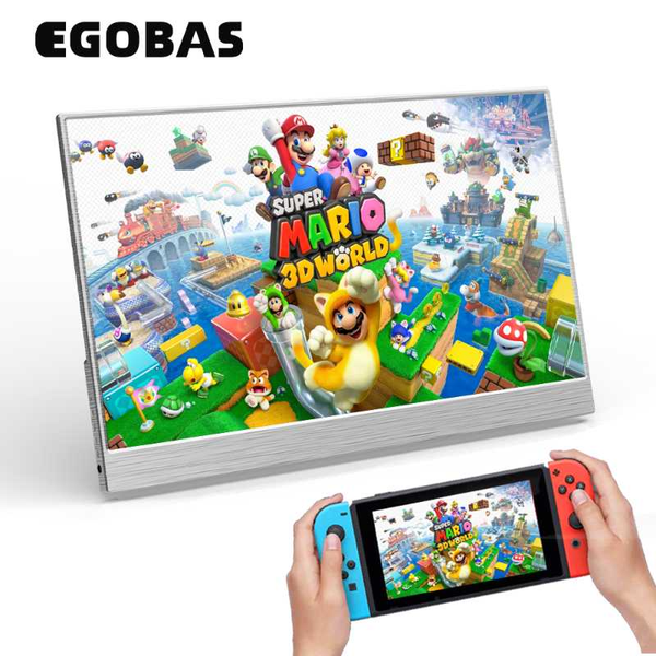 

15.6 narrow border portable monitor eye care 1080p fhd lcd ips panel gaming monitor for phone computer ps4 xbox with metal stand