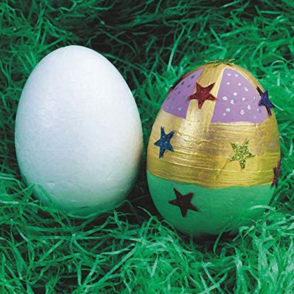 

10pc easter decoration handmade diy painting egg accessories white foam egg easter party supplies kids gifts favors party decor