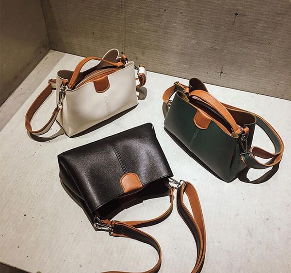 

New Women's Bag Fashion Color Contrast Women's Handbag Versatile Single Shoulder Messenger Bag Wholesale