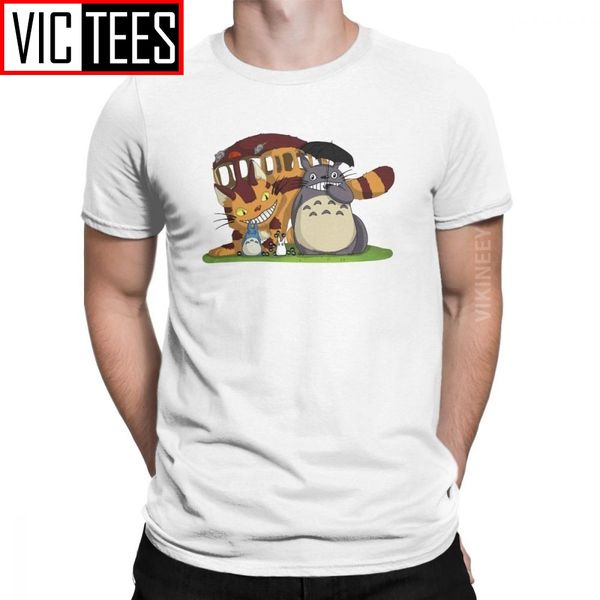 

totoro tshirt men cotton casual t-shirt hayao miyazaki manga japan no face studio ghibli clothes big size